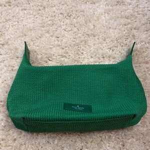 Kate Spade Green Woven Pouch